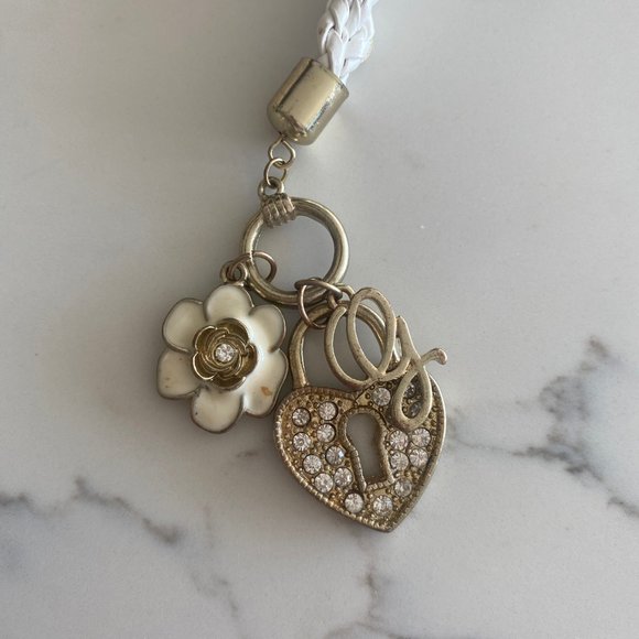 Guess White and Gold Pleather Bracelet - Picture 6 of 6
